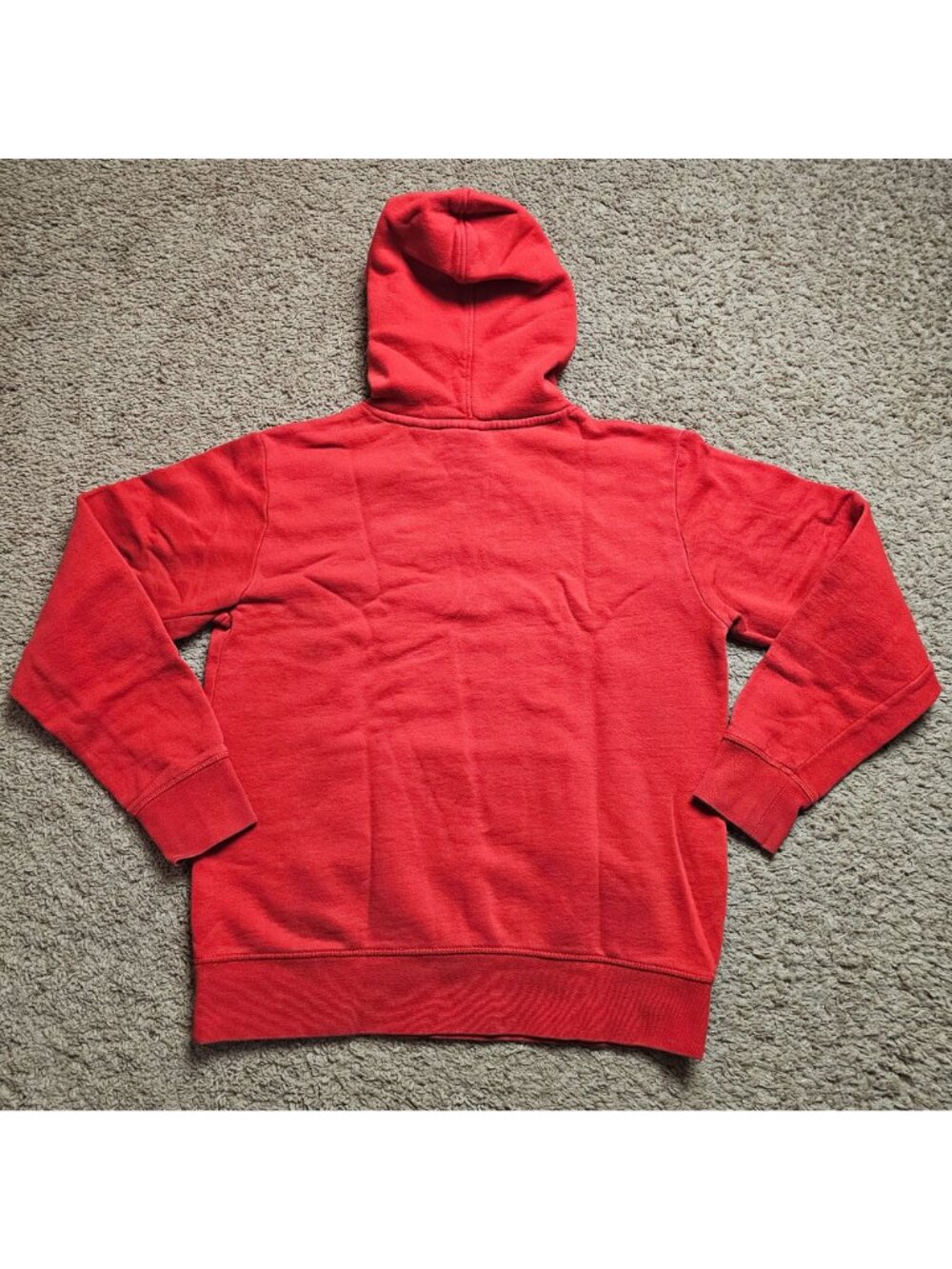 Reebok Hoodie Mens Small Red Cotton Blend Pullover Sweatshirt Athleticwear - Picture 3 of 8